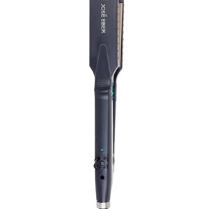 Jose Eber Wet & Dry Flat Iron Straightener Dual Voltage 110V-240V, Use on Wet or Dry Hair, Wide Floating Plates, Charcoal