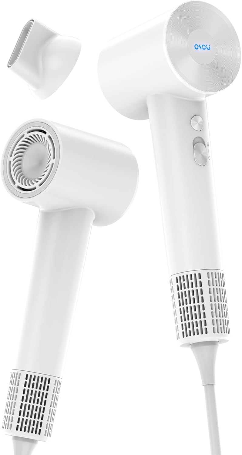 Hair Dryer, Negative Ionic Hair Dryer, High-Speed Blow Dryer with 110, 000 RPM Brushless Motor, Fast Drying Lightweight Travel Hairdryer, Low Noise Home Hair Dryer with Smooth Nozzle - Image 8