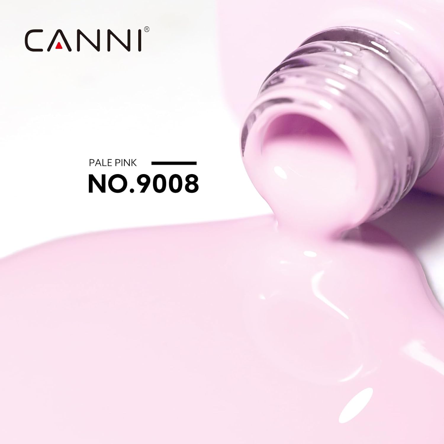 CANNI Light Pink Gel Nail Polish, 1Pcs Baby Pink Gel Polish Soft Pale Color High Gloss Soak Off U V Nail Manicure Salon DIY - Image 2