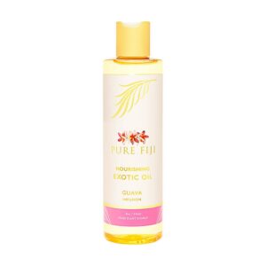 PURE FIJI Nourishing Exotic Body Oil - Natural Coconut Oil for Skin in Bath & SPA with Vitamin E - Body Oil, Massage Oil, Body Lotion For Women and Men, Guava, 8oz