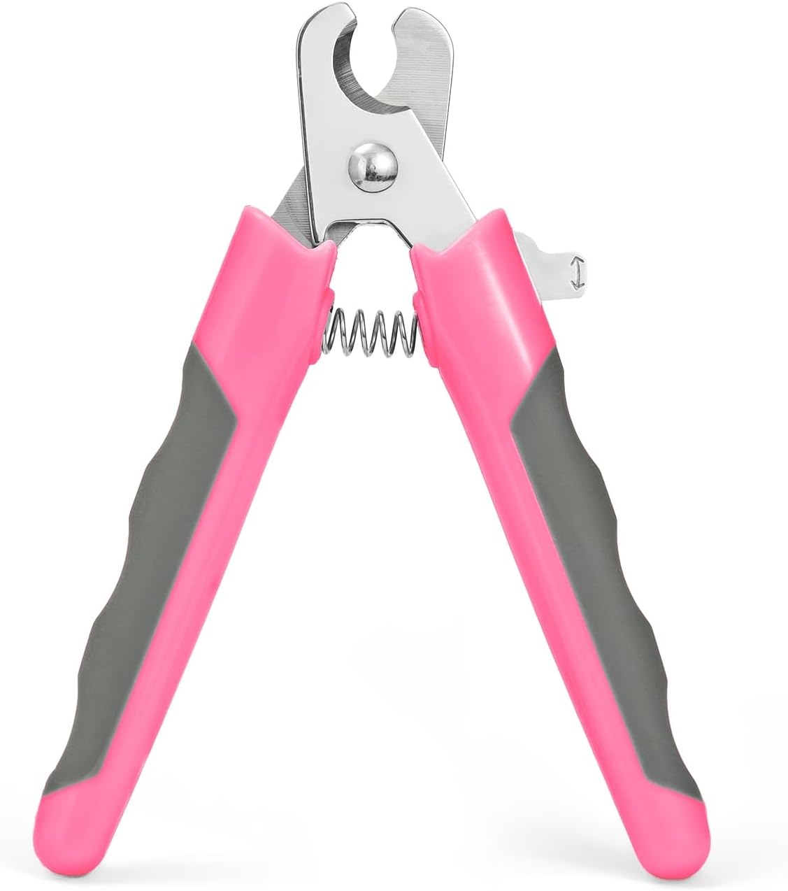 WePet Pet Nail Clippers U07.3, Professional Claw Trimmer, Scissor for Cats, Dogs, Puppies, Kittens, Hamsters, Rabbits and Small Animals, Sharp, Safe, M, Grey/Pink