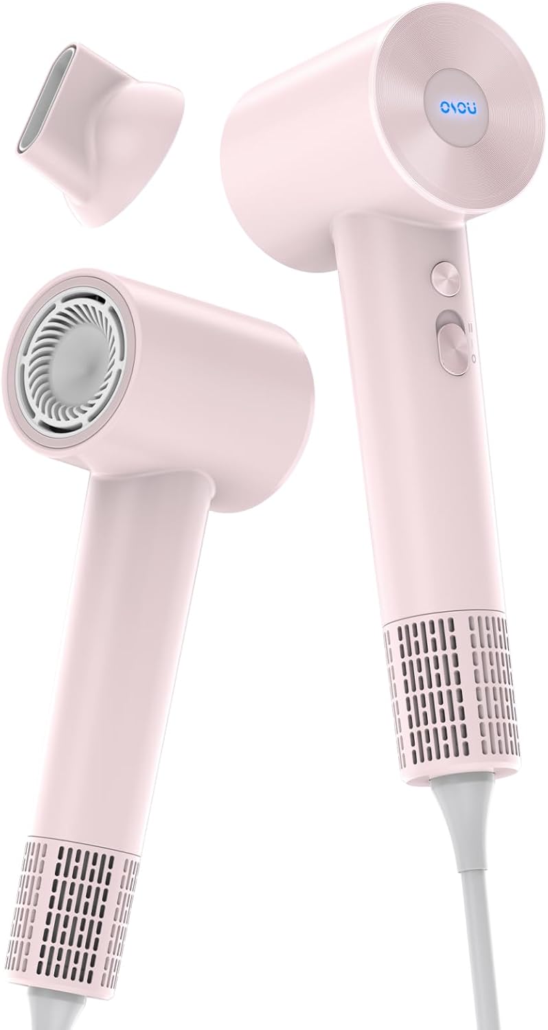 Hair Dryer, Negative Ionic Hair Dryers, High-Speed Blow Dryer with 110, 000 RPM Brushless Motor, Fast Drying Lightweight Travel Hairdryer, Low Noise Home Hair Dryer with Smooth Nozzle - Image 8