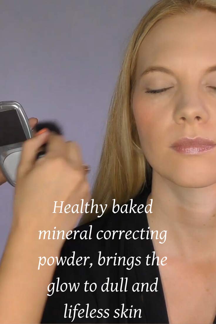 Baked Mineral Color Correcting Powder- A Vegan Redness color correcting powder foundation - Image 3