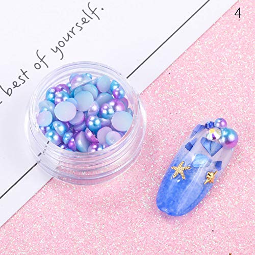 Minejin Nail Art Glitter Decoration Paillette Powder Dust Sequins Tips 12 Pots - Image 6