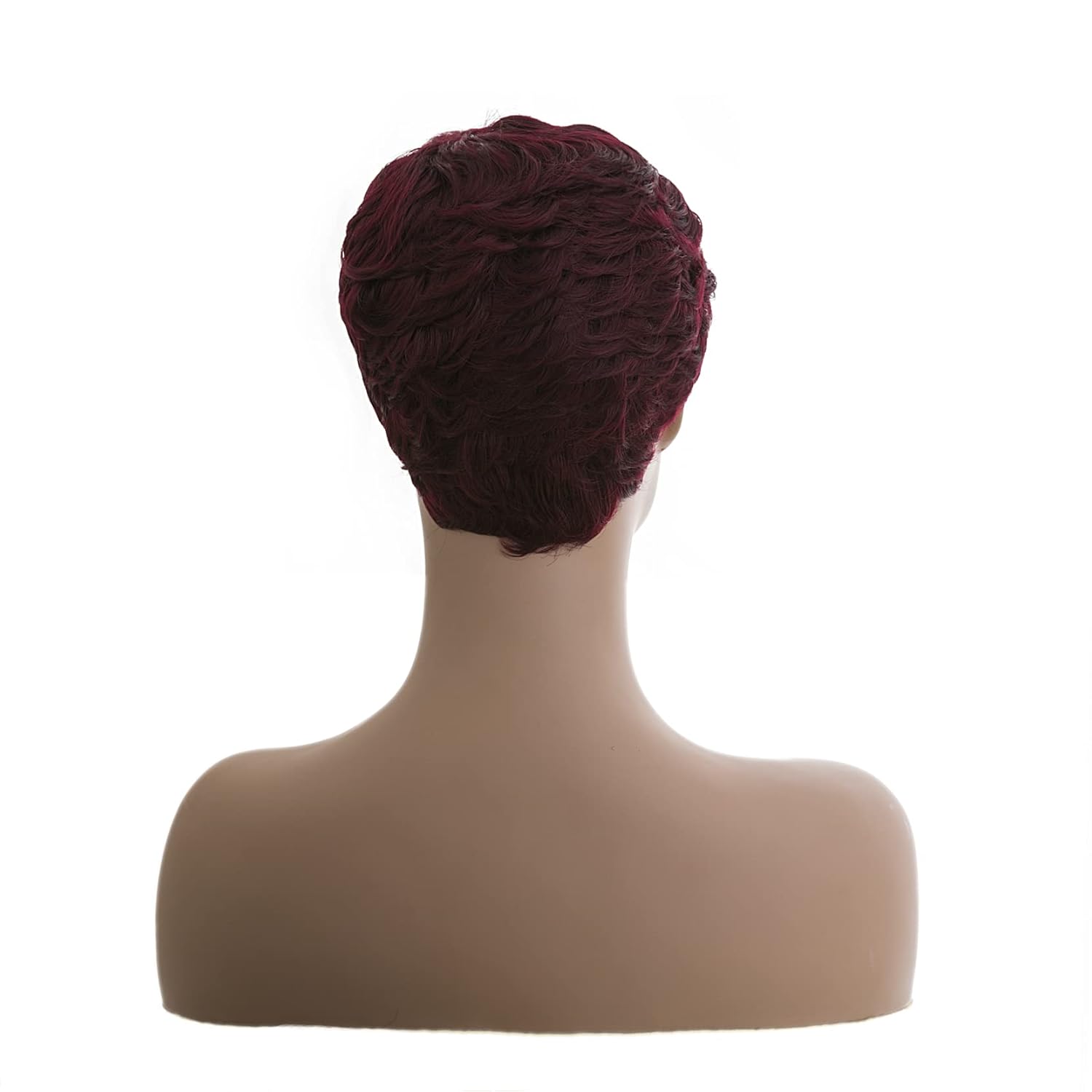 Short Burgundy Pixie Cut Wigs for Black Women Pixie Cut Wigs Burgundy Color Short 99j Wine Red Color for Black Women (Wine Red) - Image 6