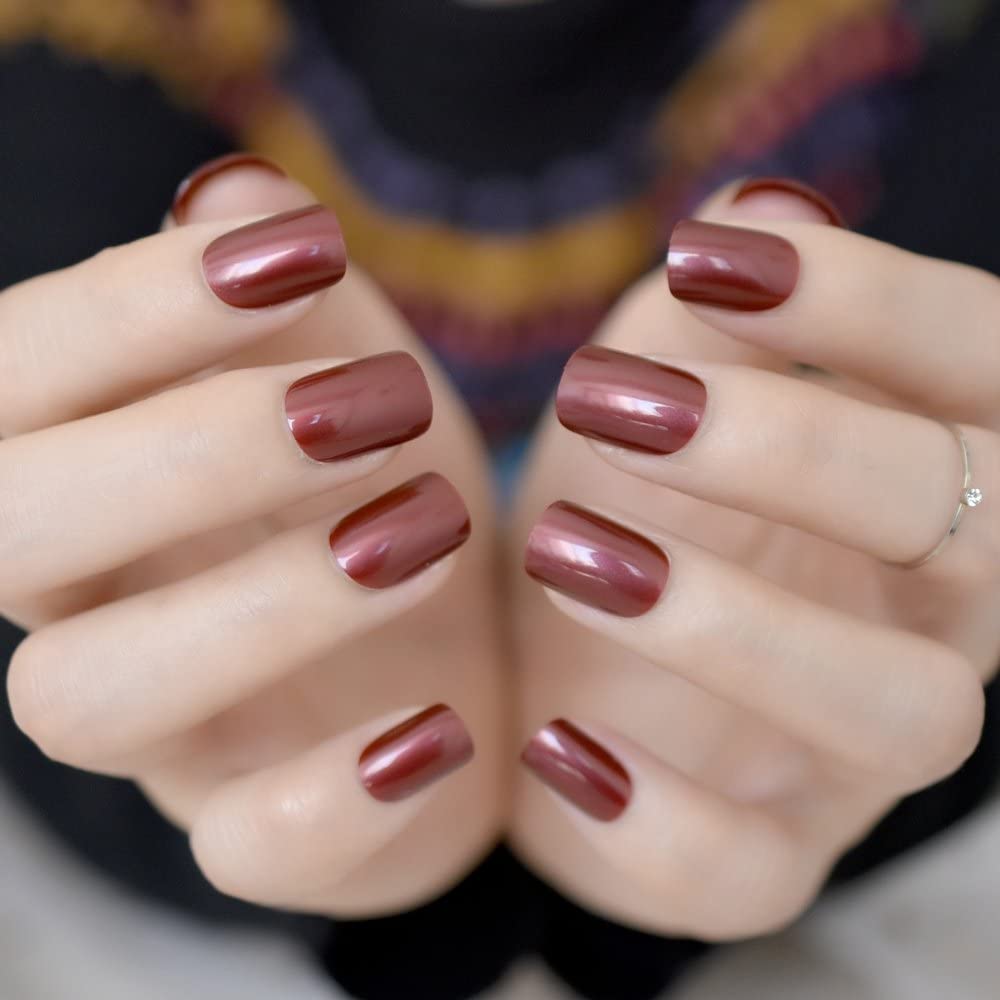500pcs Clear Square Press on Nails Medium Length Fake Nails Acrylic Full Cover False Nails Tips Transparent Artificial Glue on Nail for Nail Art DIY,10 Sizes - Image 6