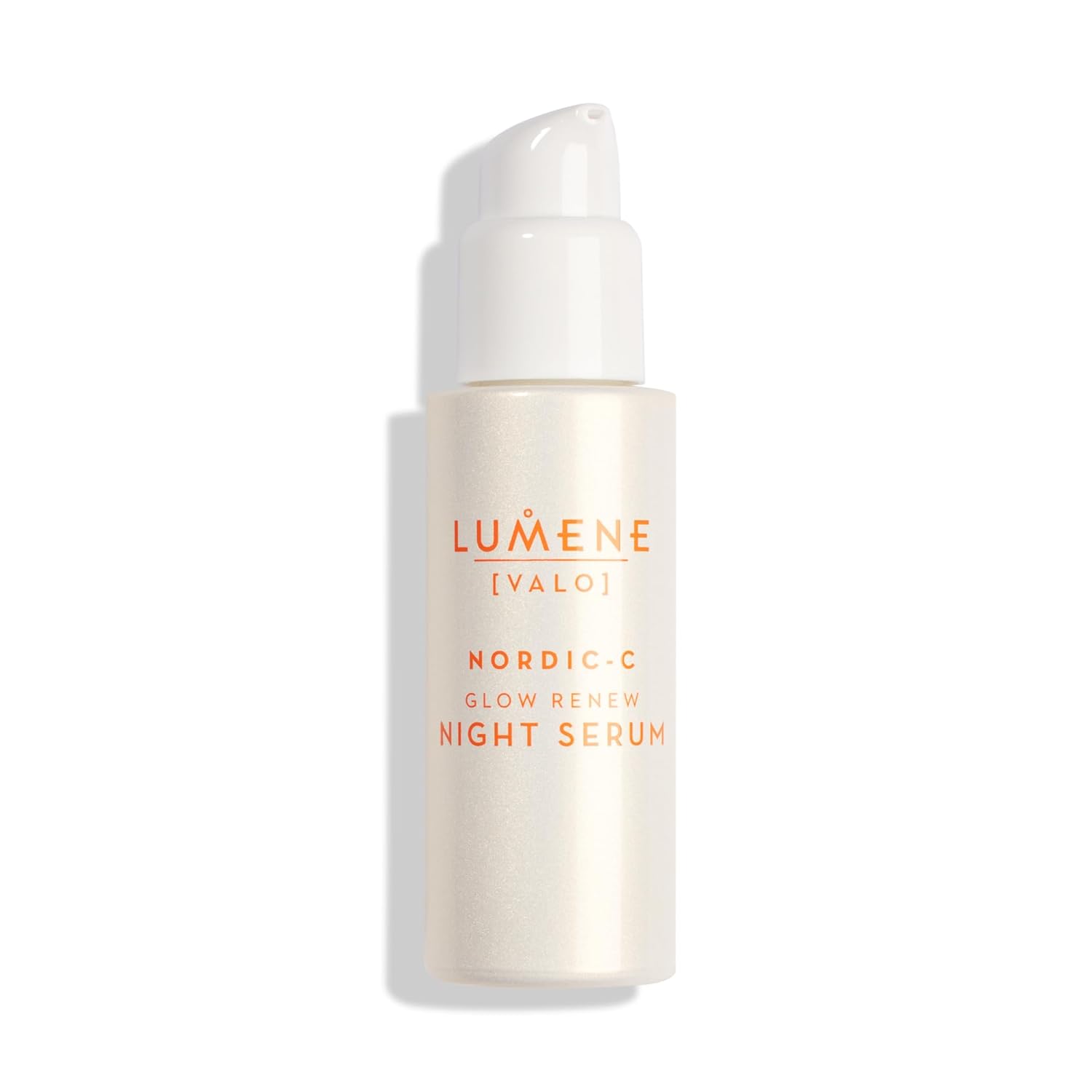 Lumene Nordic-C Skin Glow Renew Night Serum - Overnight Face Exfoliant + Hydrating Serum - Naturally Peeling AHA + Gentle PHA Combined with Face Brightening Vitamin C (1oz)