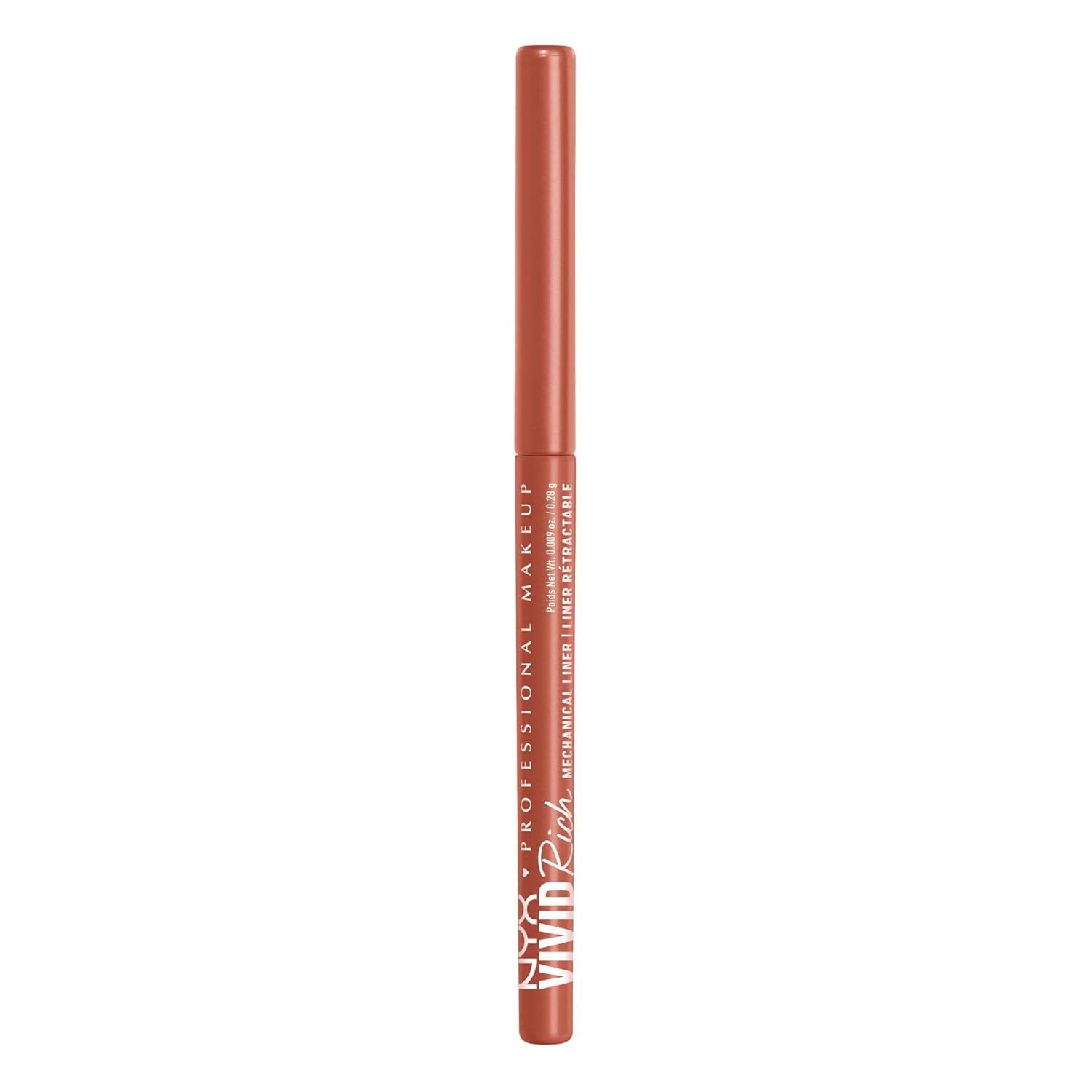 NYX PROFESSIONAL MAKEUP Mechanical Eye Pencil, Vivid Rich Mechanical, Creamy Retractable Eyeliner - Tigers Prize, Cork Orange Eyeliner - Image 9