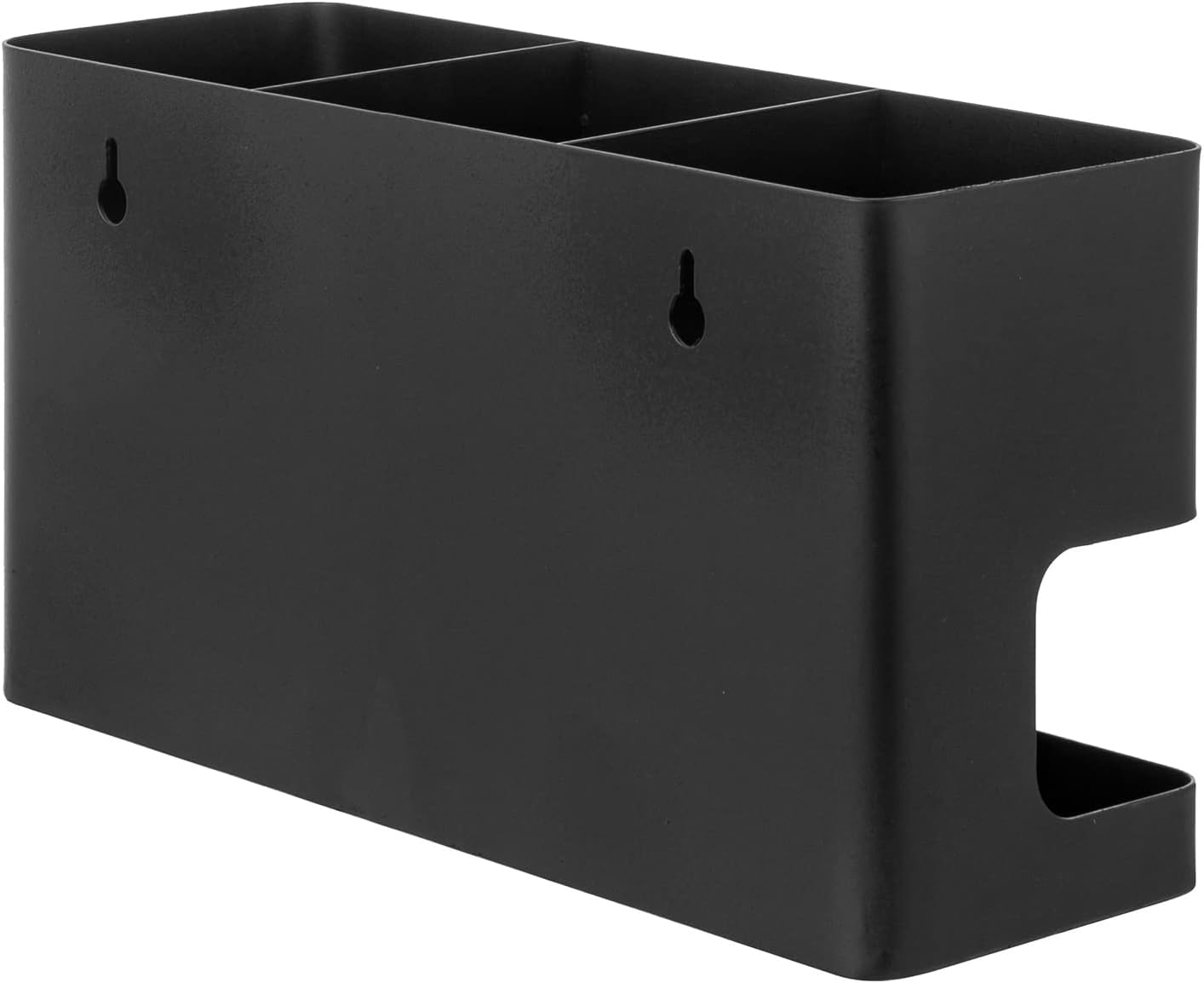 Black 3-in-1 Metal Hair Tool Organizer for Wall Mounting Hair Dryers Curling Irons Straighteners Brushes - Image 6