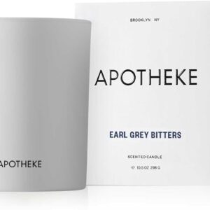 Apotheke Luxury Scented Candles for Home, Earl Grey Bitters - Aromatherapy Jar Candle with Soy Wax Blend