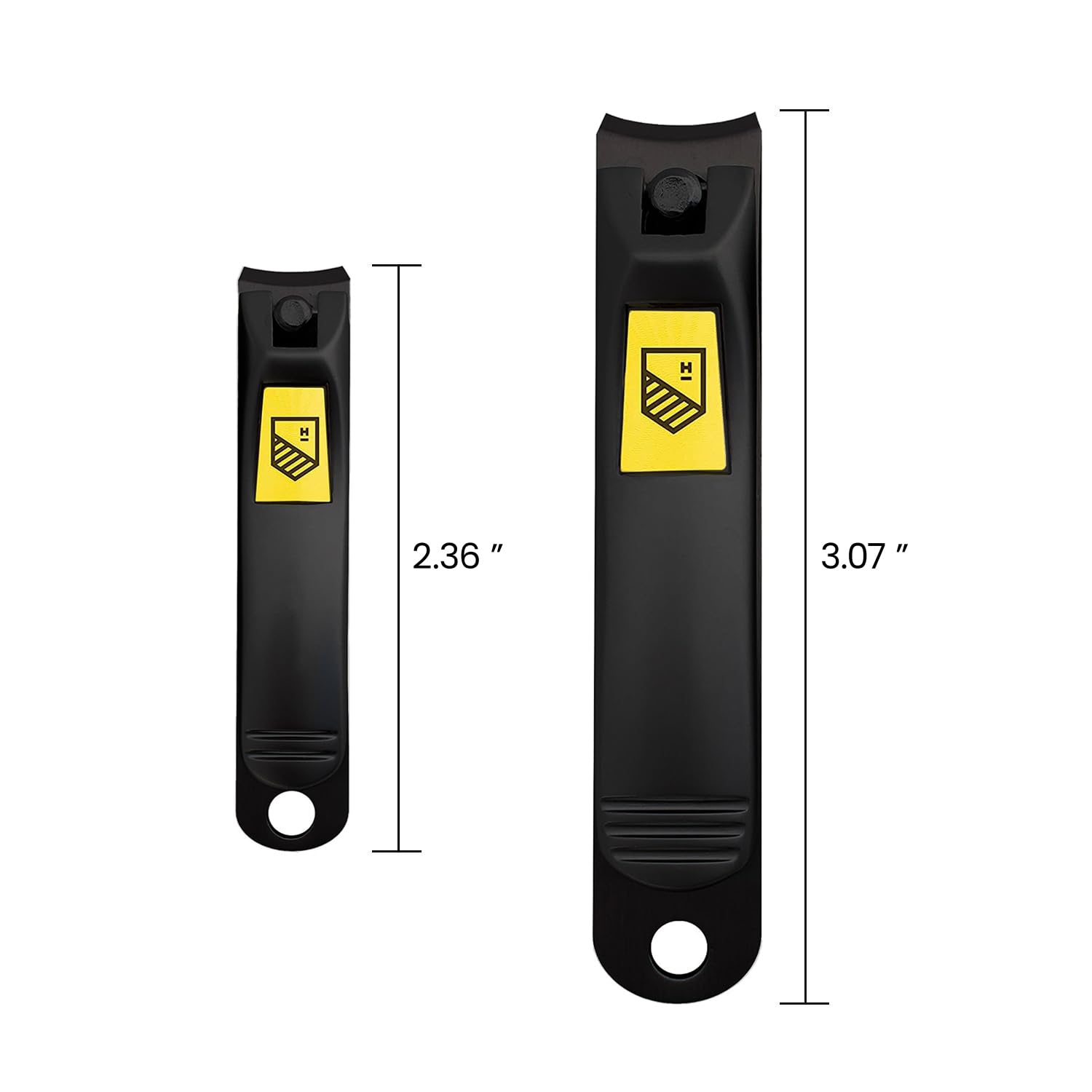Nail Clippers for Thick Nails - 2 Pack Heavy Duty Toenail & Fingernail Clippers for Men Precision Stainless Steel Cutter Set with Travel Case (Black) - Image 7