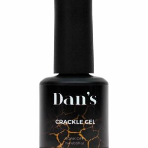 Dan's Nails 15ml White Crackle for Gel Polish Effect. Soak Off UV/LED for Professional Salon Manicure or Home Nail Art (White)