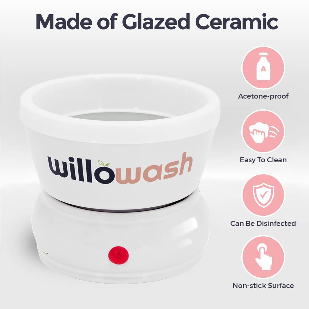 Willowash Electric Nail Soaking Bowl, Acetone-Proof Acrylic Remover Kit, Dip Powder Remover for Home Use, Heats for 50% Faster Removal - Image 8