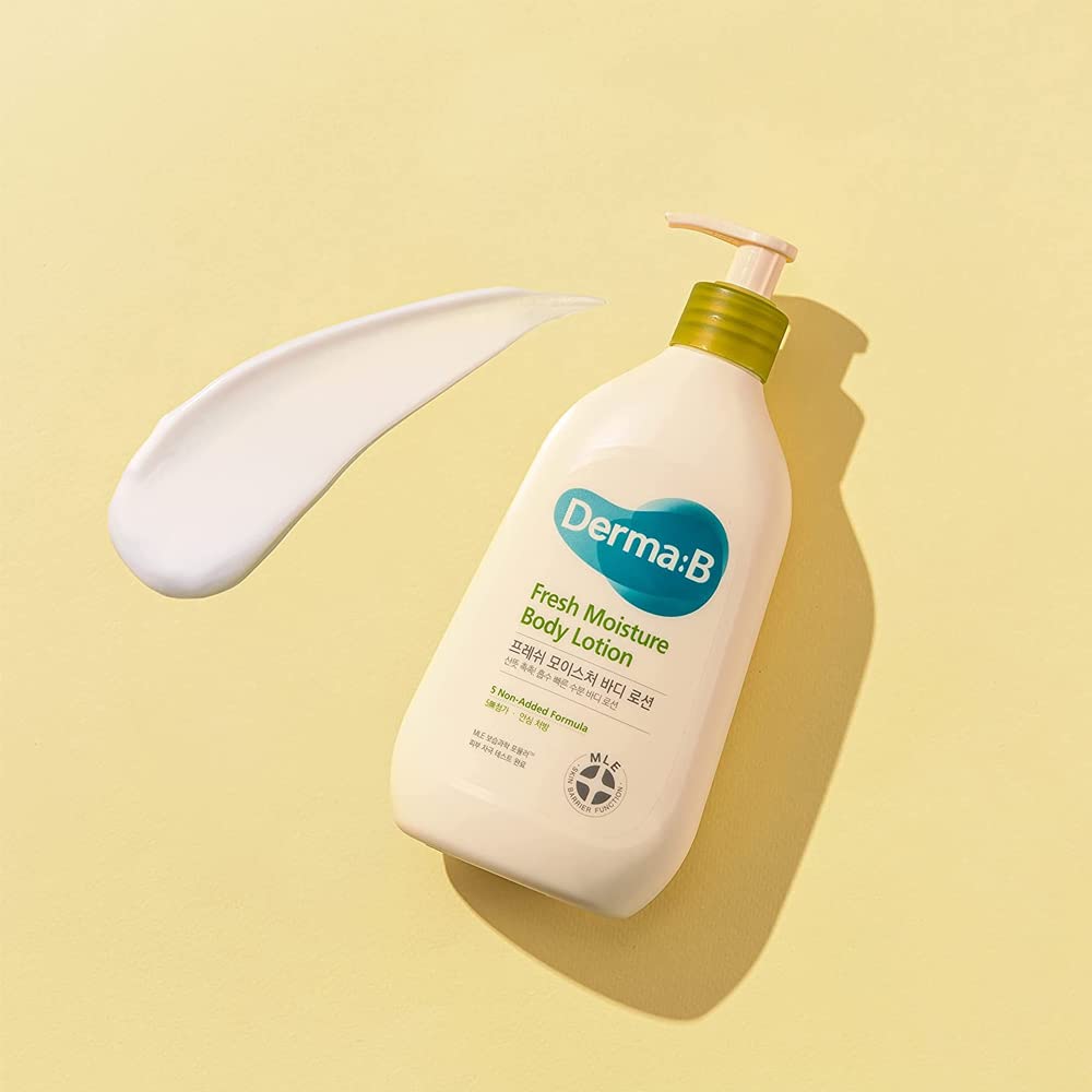 Derma B | Fresh Moisture Body Lotion | Lotion for Extremely Dry Skin | Intensive Skin Moisturizing | Fast-Absorbing & Long-Lasting Moisturizer | Natural Deodorant Cream | Body Care | 3.5 fl oz (400ml) - Image 7