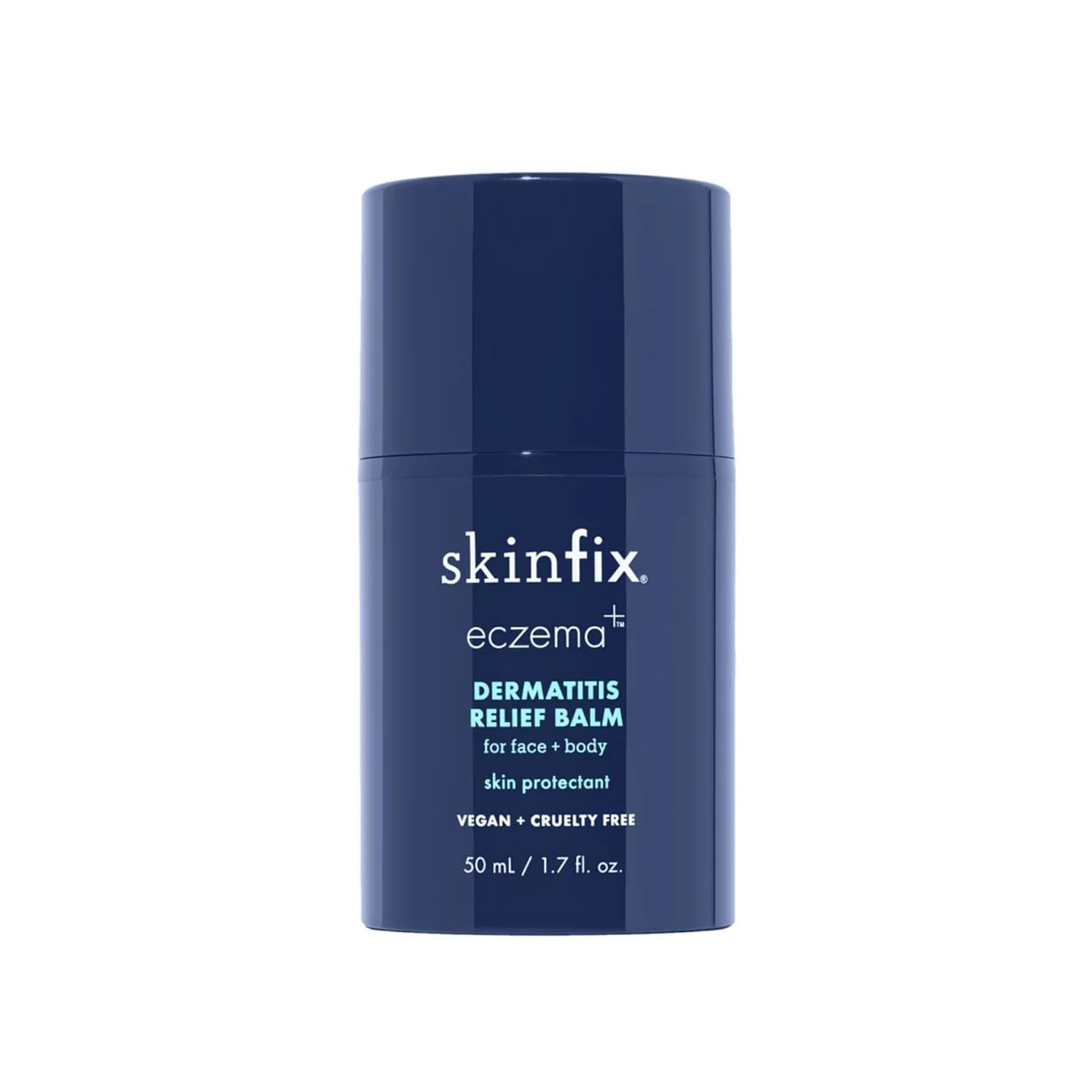 Skinfix Eczema+ Dermatitis Relief Balm For Face + Body (1.7 oz) - Proven Effective as 1% Hydrocortisone - Relieves Eczema + Itch, Calms Redness - Steroid Free, Non-Comedogenic - Vegan, Cruelty Free