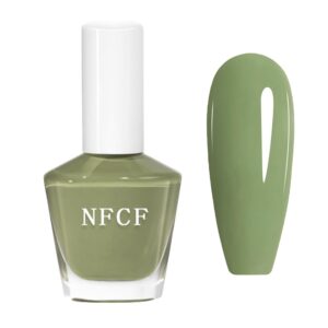 Green Nail Polish - Matcha Green Fingernail Lacquer - Chip Resistant, Long Lasting, Quick Dry - Cruelty Free, High Gloss Nail Art For Women DIY