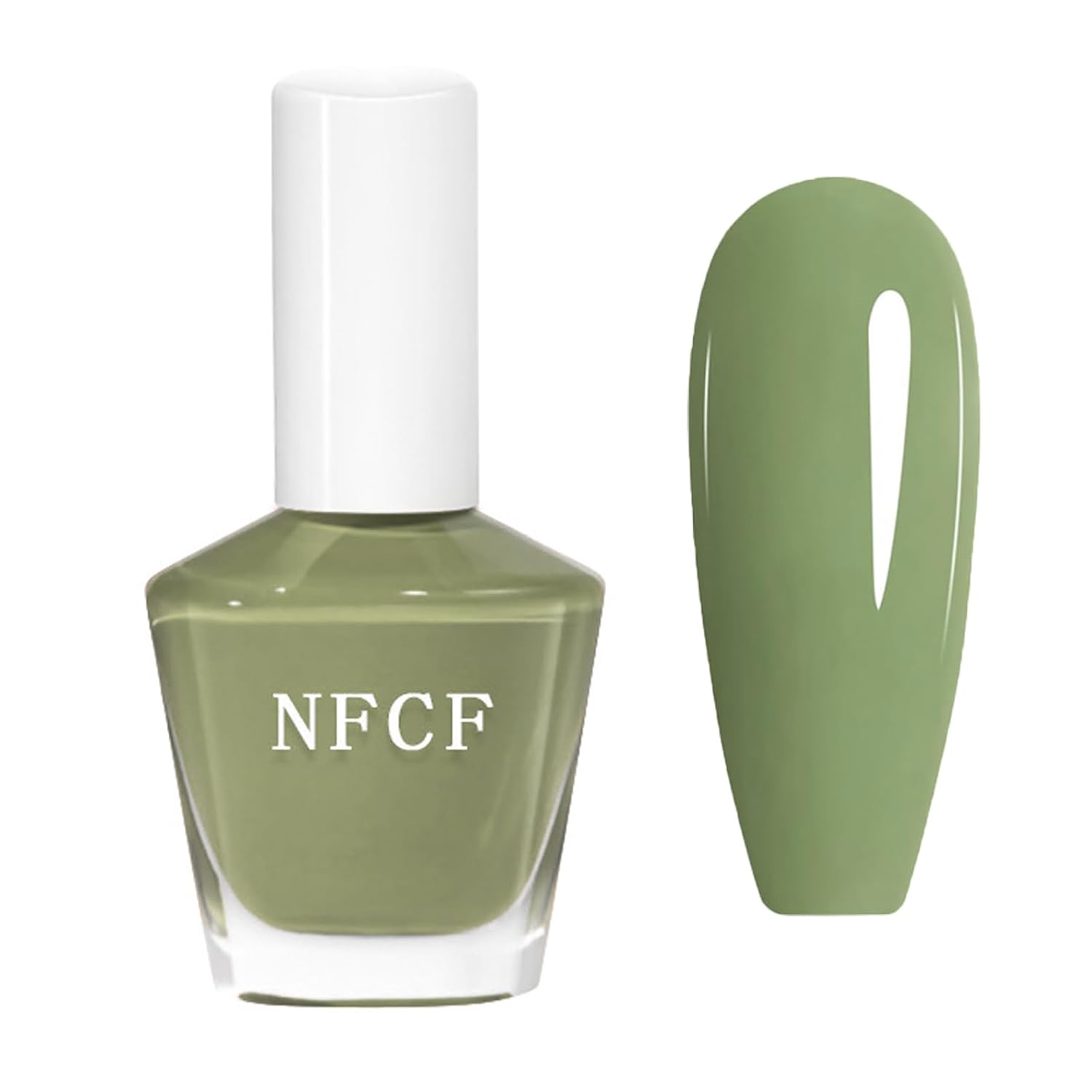 Green Nail Polish - Matcha Green Fingernail Lacquer - Chip Resistant, Long Lasting, Quick Dry - Cruelty Free, High Gloss Nail Art For Women DIY