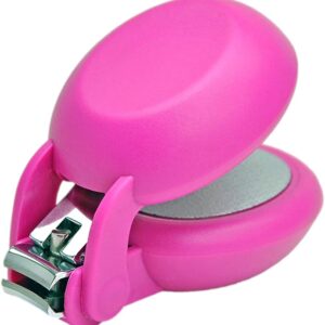HARAC Special Needs Nail Clippers for Arthritic Hands, Senior and Kids, Adapted Nail Clipper for Fingernail and Thick Toenail, Made in Japan (Pink)