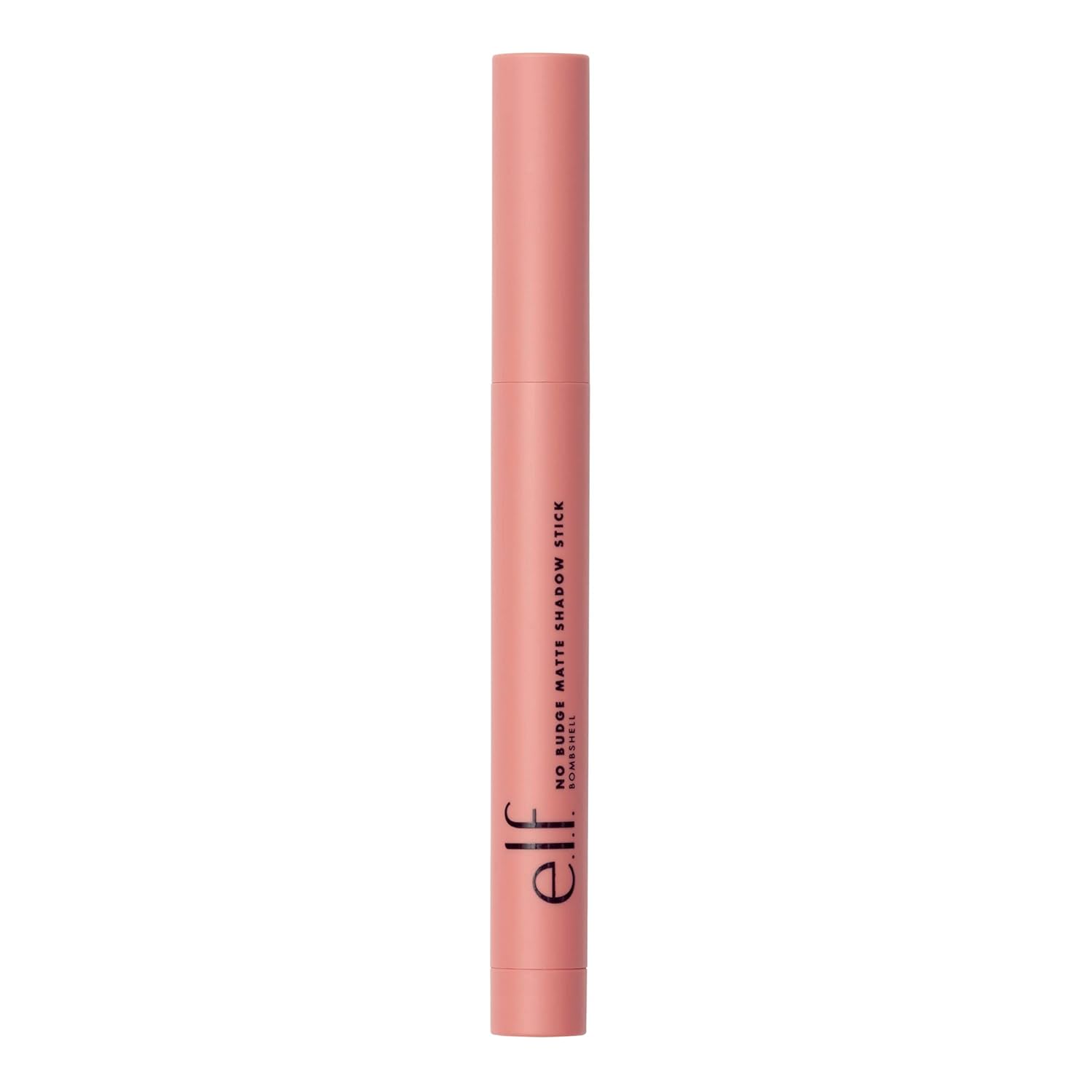 e.l.f. No Budge Matte Shadow Stick, One-Swipe Cream Eyeshadow Stick, Long-Wear & Crease Resistant, Matte Finish, Bombshell