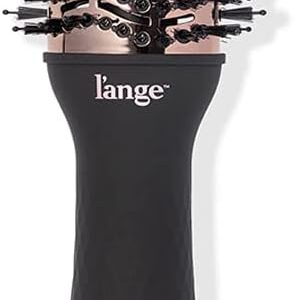 L'ANGE HAIR Le Volume 2-in-1 Titanium Blow Dryer Brush | Hot Air Brush in One with Oval Barrel | Hair Styler for Smooth, Frizz-Free Results for All Hair Types (Black - 60mm)