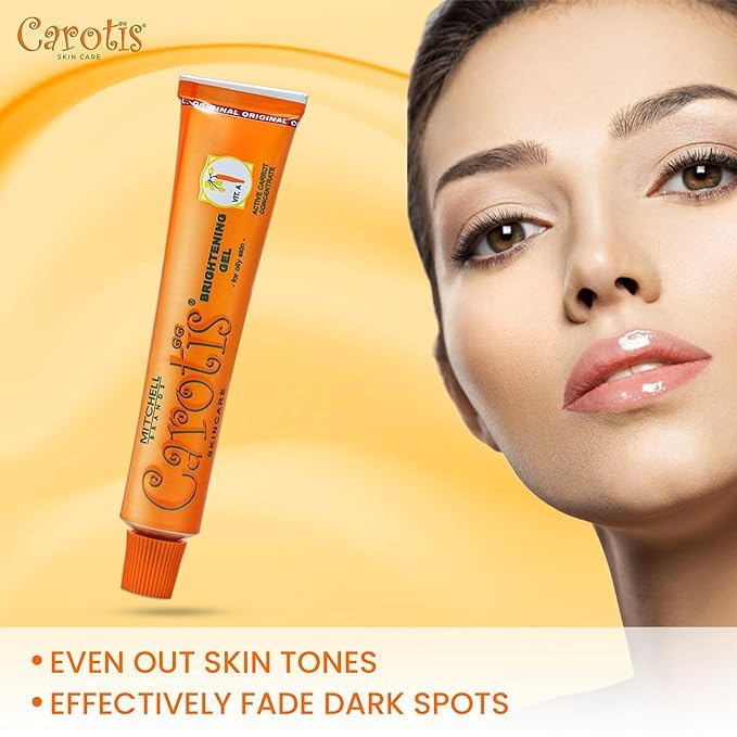 Gel Illuminator, 1 oz Liquid, Fades Dark Spots: Underarm, Facial, Knees, Body, Feet, Hands, Even Skin Tone, with Carrot Oil & Alpha Arbutin, Carotids Toothpaste, Whitening & Anti-Dandruff - Image 2
