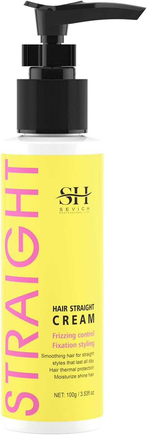 SEVICH Hair Straightener Cream - Frizz Control Hair Care Products, Hair Serum for Frizzy and Damaged Hair, Keratina Para Alisar El Pelo - Long-Lasting Smoothness, Hair straightening 72H,100g