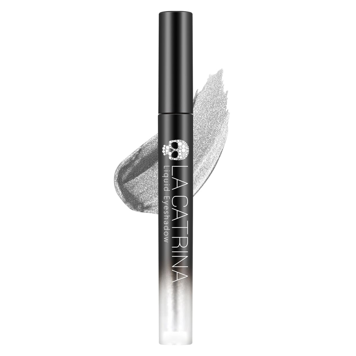 Silver Liquid Eyeshadow - Glitter Shimmer Sparkle Glow Silvery Eye shadow Makeup, High-impact Pigmented, Long Lasting, Waterproof Liquid Metallic Eyeshadow, Easy to Apply & Quick Drying