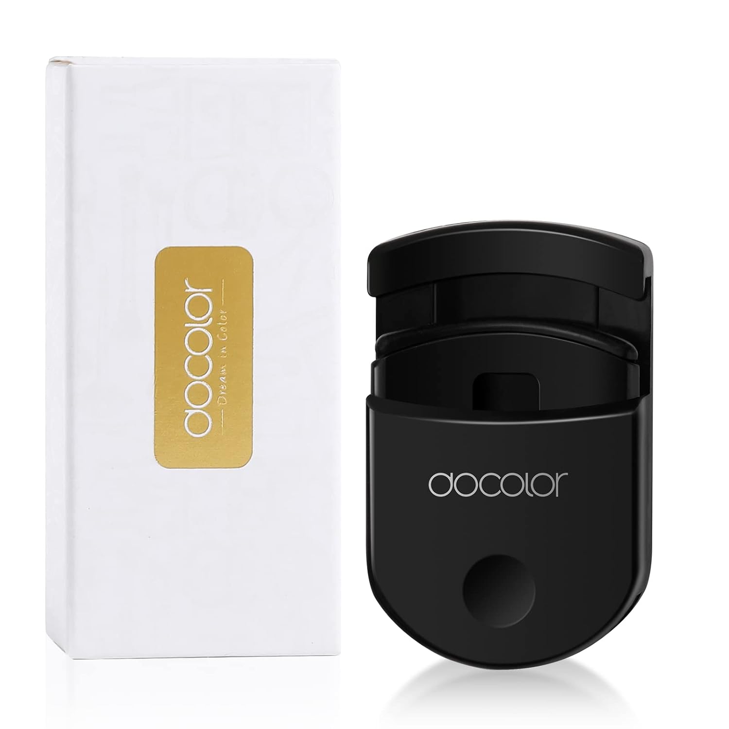 Docolor Eyelash Curler Portable Lash Curler with 1 Silicone Refill Pads Mini Eye Lashes Curlers Professional Travel Makeup Tools for All Eye Shapes - Image 8