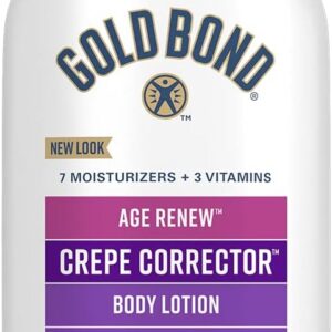 Gold Bond Age Renew Crepe Corrector Body & Face Lotion, Replenishing & Smoothing Formula, 14 oz., Packaging may vary