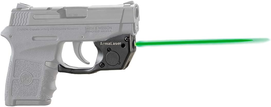 ArmaLaser TR24G Designed to fit S&W Bodyguard 380 Ultra Bright Green Laser Sight GripTouch Activation
