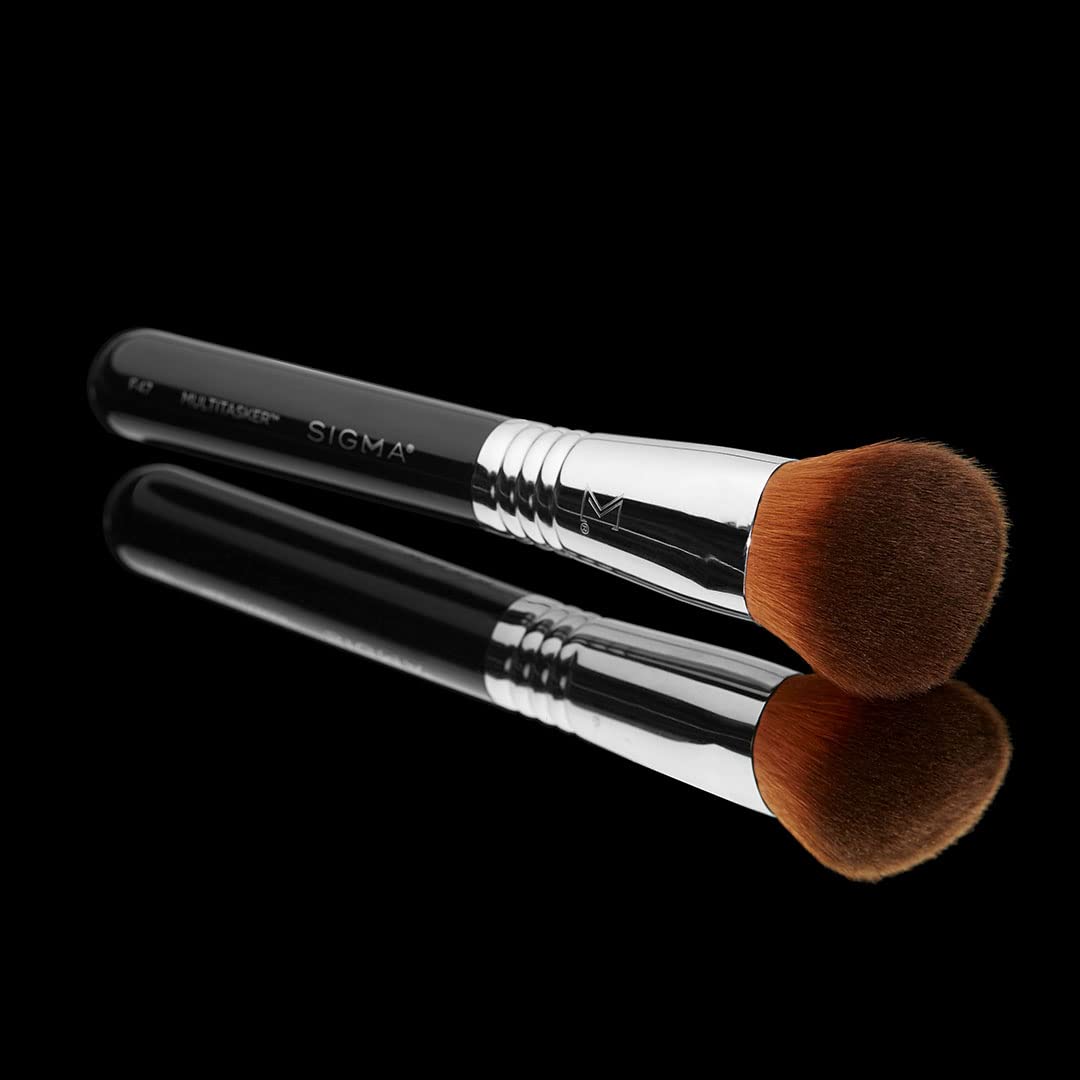 Sigma Beauty F47 Multitasker Makeup Brush – Multi-Use Face Makeup Brush for Blending, Contouring, & Buffing, Use with Foundation, Blush, Bronzer, Contour, or Highlighter (1 Brush) - Image 5