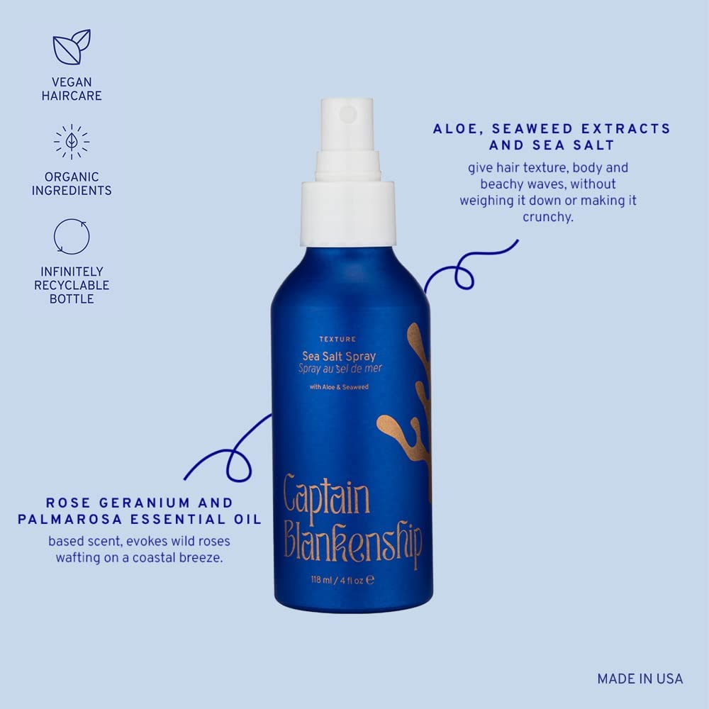 Captain Blankenship Sea Salt Hair Spray 4 oz for Voluminous Waves and Texture - Image 4