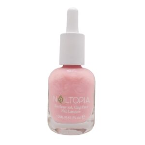 Nailtopia Bio-Sourced, Chip-Free Nail Lacquer - Fast Dry Nail Polish - Superfood-Infused - Natural Nail Polish - Sassy But Classy - 0.41 oz