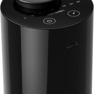 Waterless Diffuser for Essential Oil, Battery Operated Nebulizer, 0.7 Fl.Oz./ 20mL Capacity, Mini Scent Air Machine, 3 Countdown Timers & 3 Mist Levels for Home, Room, Car, Office - AN6 Black
