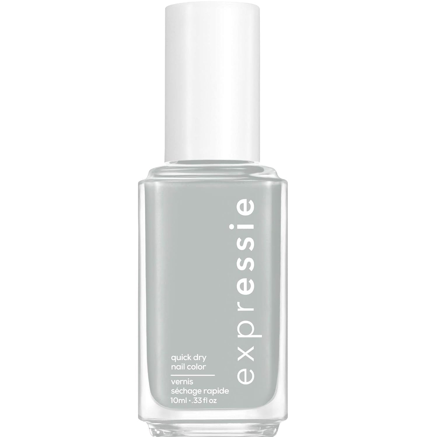 essie Expressie Nail Polish, Quick-Dry Light Gray Nail Polish, Vegan, In The Modem, 0.33 fl oz
