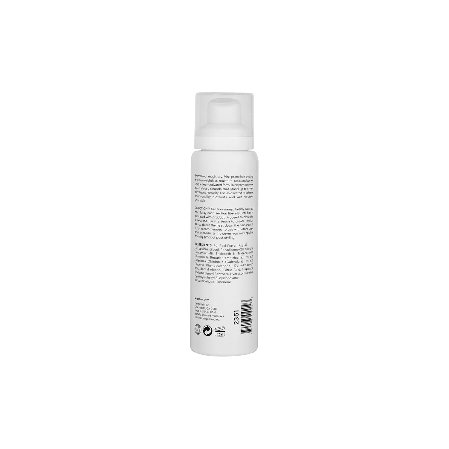 L'ANGE HAIR Glass Hair Thermal Blowout Primer Heat Protectant Spray 5 fl oz - Image 6
