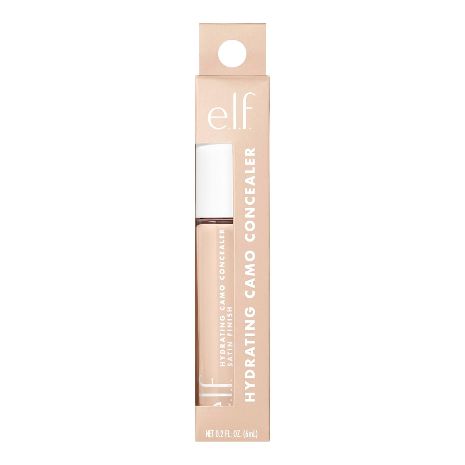 e.l.f. Hydrating Camo Concealer, Covers Blemishes & Under-Eye Circles, Full-Coverage & Delivers A Satin Finish, Vegan & Cruelty-Free, Fair Beige - Image 6