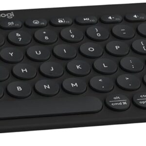 Logitech Pebble 2 Combo, Wireless Keyboard and Mouse, Quiet and Portable, Customizable, Logi Bolt, Bluetooth, Easy-Switch for Windows, macOS, iPadOS, Chrome - Black