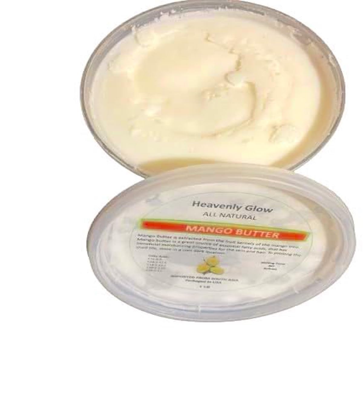 Mango Butter from Ghana Africa, Unscented Moisturizer, Naturally Refined Skin and Hair Moisturizer, perfect for DIY Body Care projects,Hair Protectant Anti-Aging Butter Ivory 1LB,
