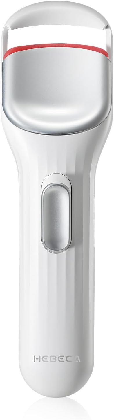 Heated Eyelash Curler Professional - Eye Lashes Curler with Innovative Heating Silicone, Electric Eyelashes Curler with 600mAh Rechargeable Battery EC4001 (White) - Image 9