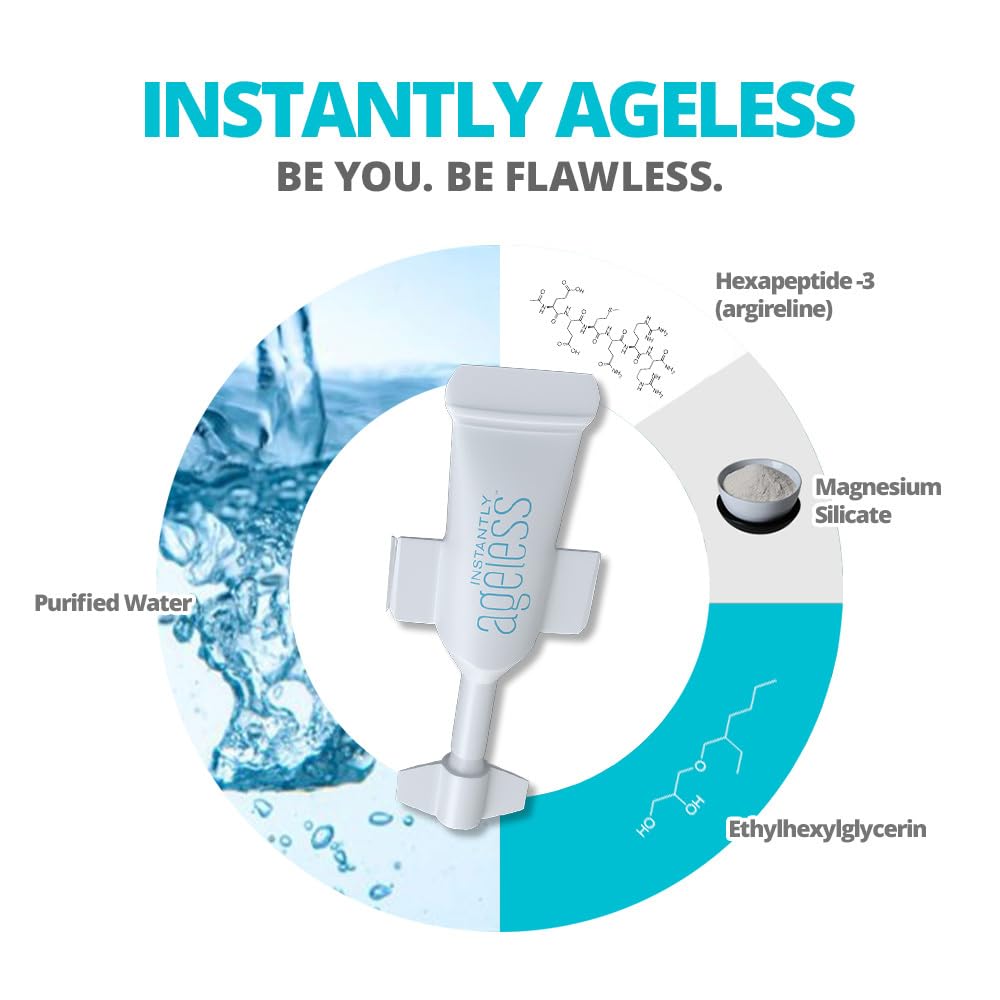 Instantly Ageless - Instant Face Lift Cream - Skin Care for Anti Aging face cream - Wrinkle Tightener - Instant Under Eye Bags Remover - Facelift in a Box of 25 Vials - Image 3