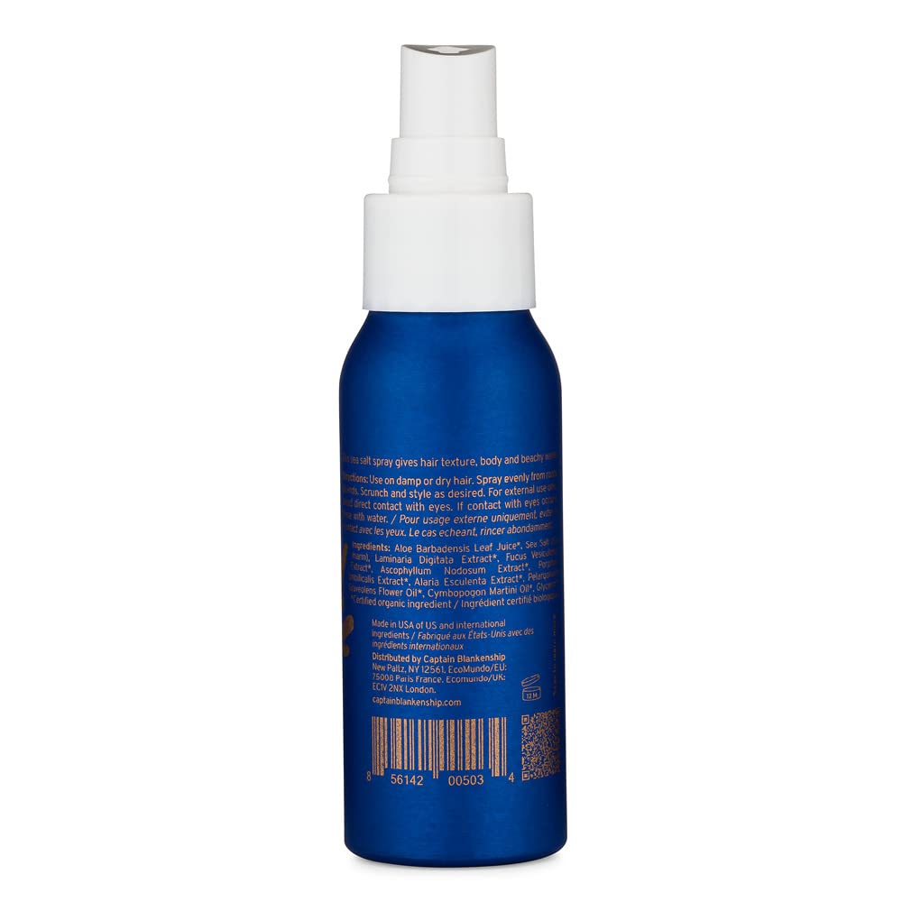 Captain Blankenship Texture Sea Salt Hair Spray | Adds Volume, Texture & Natural Waves | Color-Safe, Organic, Sulfate-Free, Vegan Haircare - 2 oz - Image 2