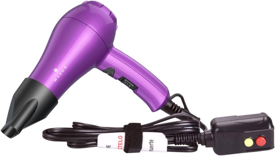 Mini Lightweight Hair Dryer for Pour Painting & RV Compact Travel Blow Dryer for Kids 1000W Ionic Dryer with Concentrator, Cool Shot Button - Image 2