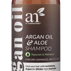 Artnaturals Moroccan Argan Oil Shampoo - (16 Fl Oz / 473ml) - Moisturizing, Volumizing Sulfate Free Shampoo for Women, Men and Teens - Used for Colored and All Hair Types, Anti-Aging Hair Care
