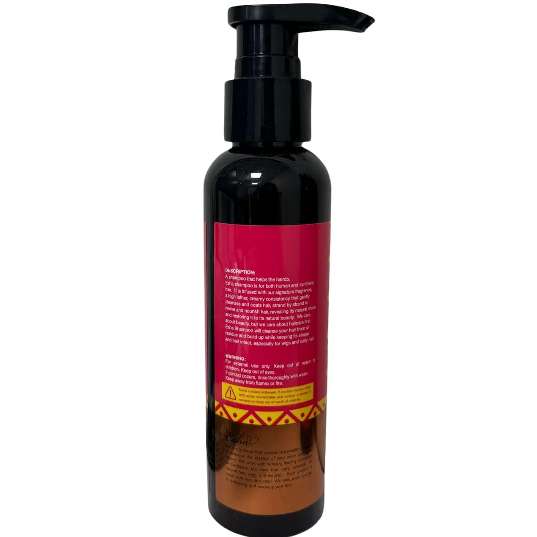 Esha Wig & Weave Revitalizing Shampoo 12 Oz for Human Synthetic Hair - Image 8