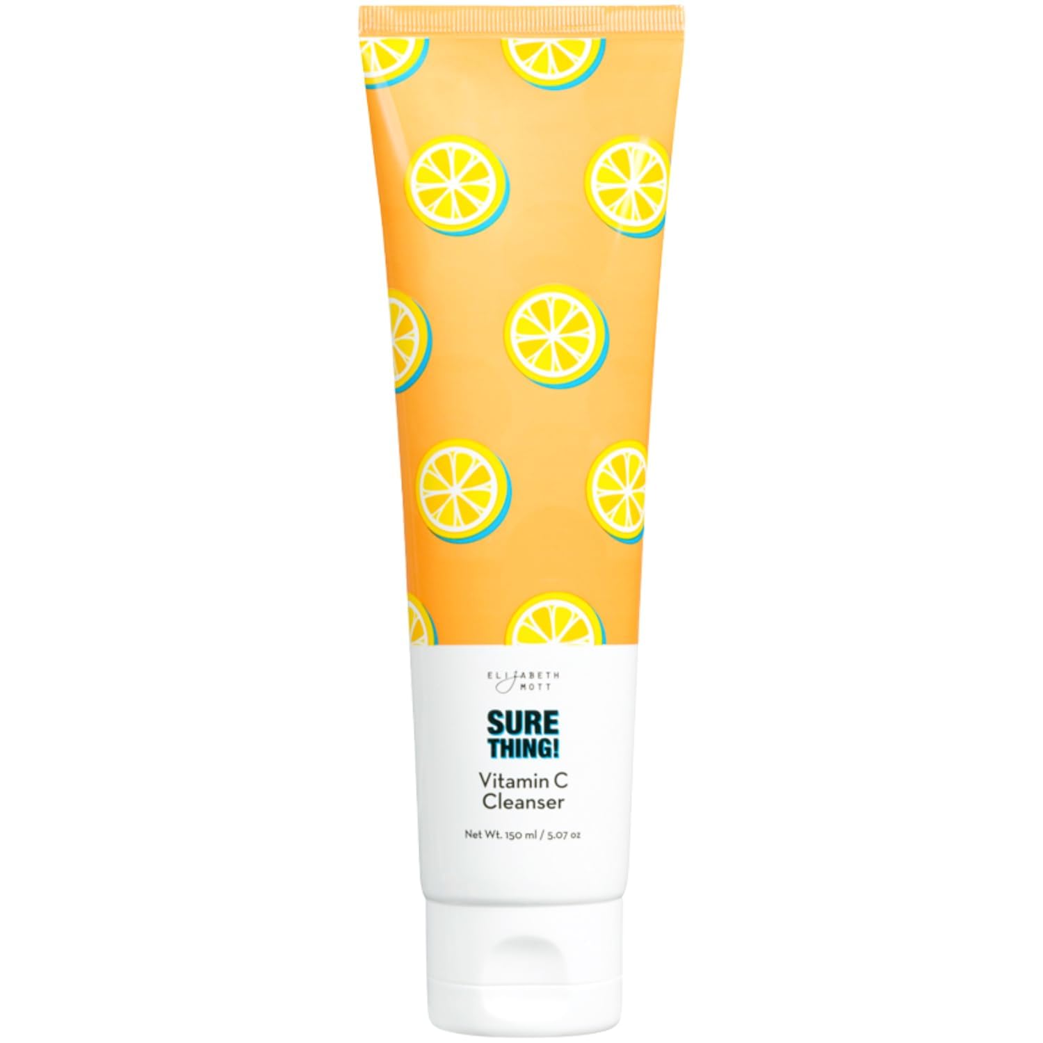 Elizabeth Mott Sure Thing Vitamin C Gel Foaming Facial Cleanser – Deep Cleansing, Hydrating Face Wash for All Skin Types – Removes Dirt & Makeup, Brightens, & Smooths Skin – Vegan, Cruelty-Free, 150ml