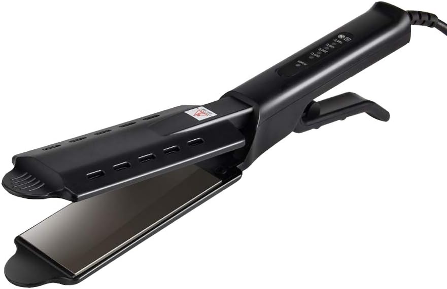 Hair Iron, Ceramic Tourmaline Ionic Flat Iron Hair Straightener, Dual use Dry and Wet for Hair Care Adjustable Temperature, for All Hair Types