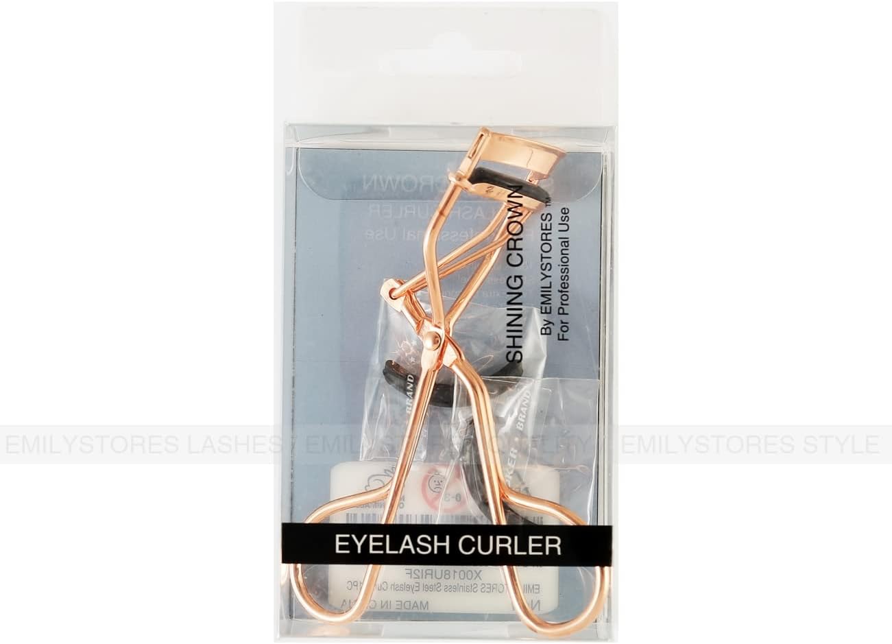 Professional Makeup Tool for Eyelashes with 2 Replacement Silicone Refill Pads Pinch Pain Free Metal Eyelash Curler 1PC, Golden Color - Image 7