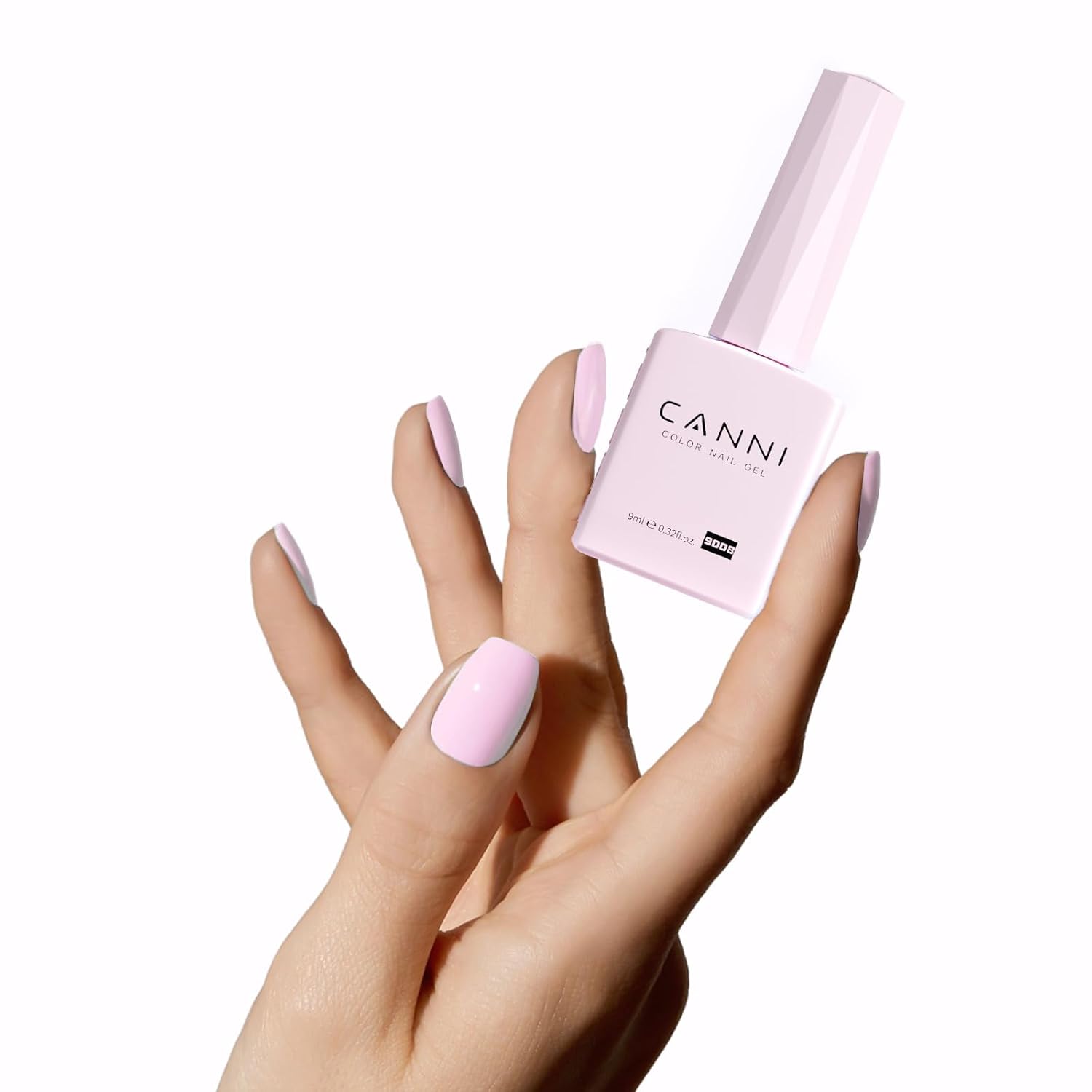 CANNI Light Pink Gel Nail Polish, 1Pcs Baby Pink Gel Polish Soft Pale Color High Gloss Soak Off U V Nail Manicure Salon DIY - Image 5