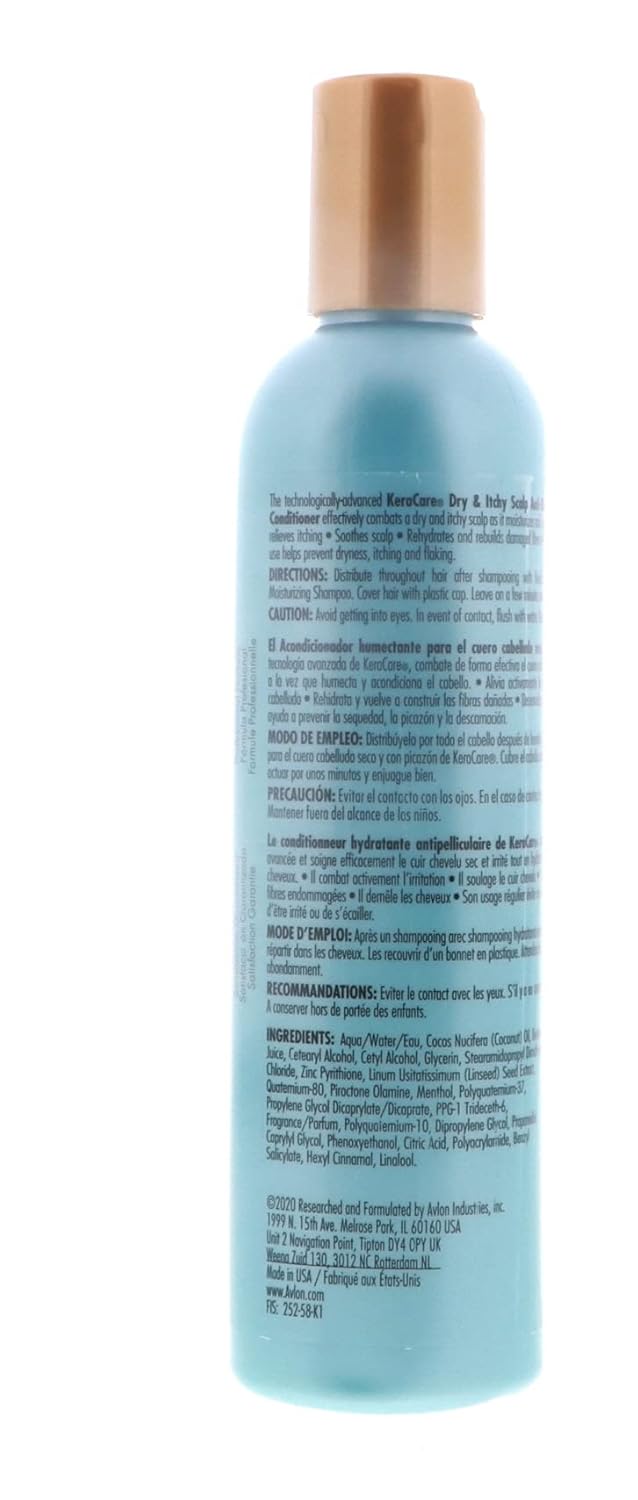 Avlon KeraCare Dry & Itchy Scalp Moisturizing Conditioner 8 fl oz (240 ml) - Image 4